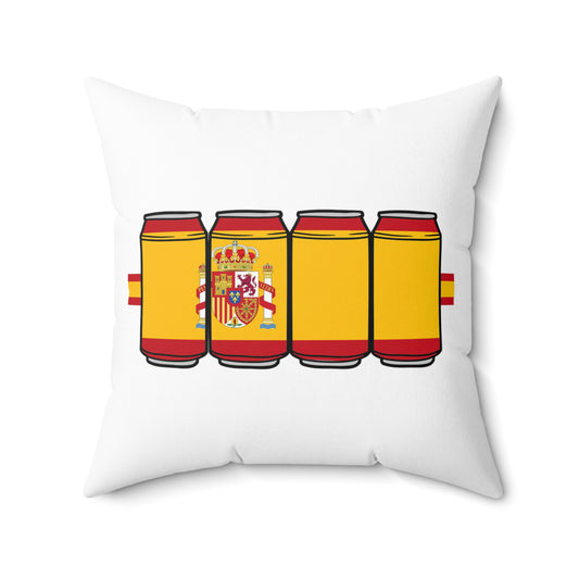 Humorous Nationalistic Alcoholic Beverages Patriotism Brewing Spun Polyester Square Pillow