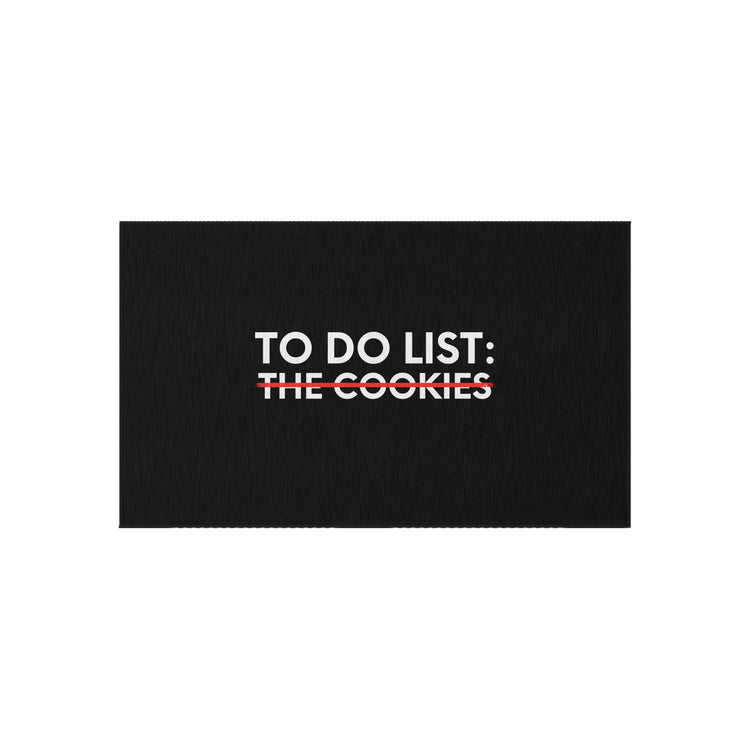 Funny Saying To Do List The Cookies Christmas Women Men Gag Novelty  To Do List The Cookies Christmas Wife  Outdoor Rug