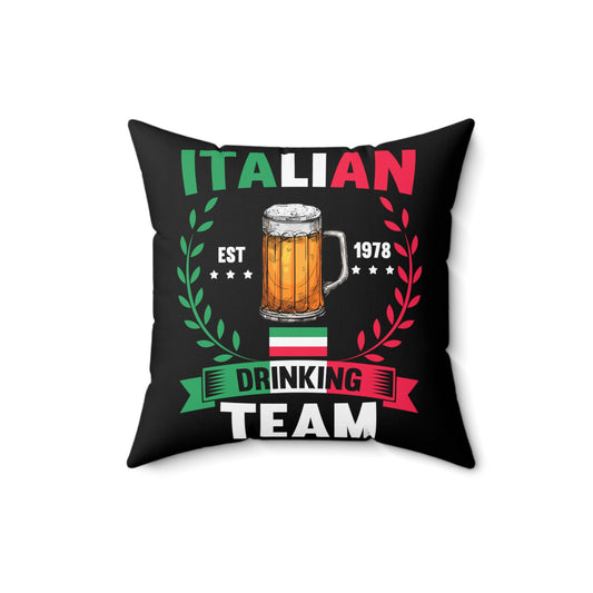 Hilarious Patriotic Alcoholic Beverages Celebrations Patriotism Festivity Spun Polyester Square Pillow