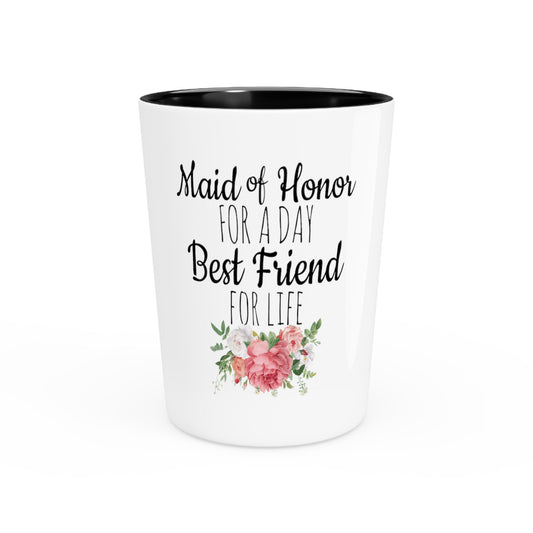 Humorous Bridal Besties Wedding Festivities Statements Gag  Motivational Bridesmaids Appreciation Saying Pun Shot Glass