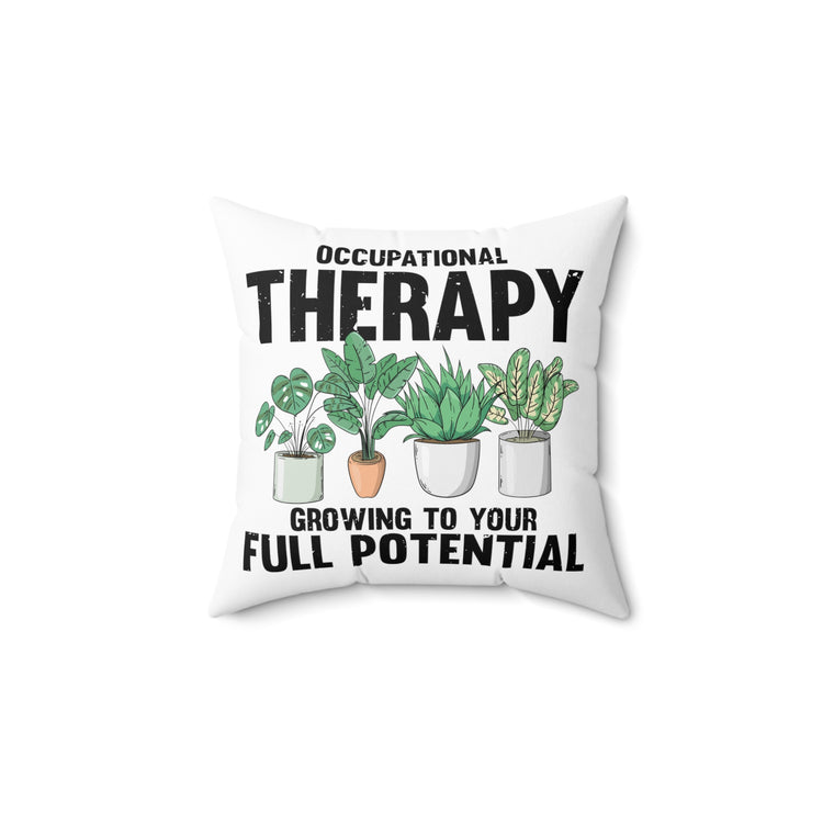 Hilarious Succa Succulent Home Gardening Enthusiast Spun Polyester Square Pillow