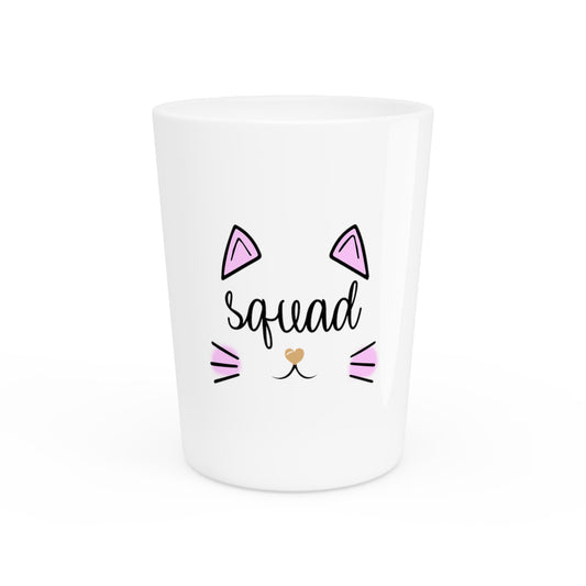 Squad Cat Bachelorette Team Bride Shirt Bridal Party Shower Gift Bridesmaid Shirts Shot Glass