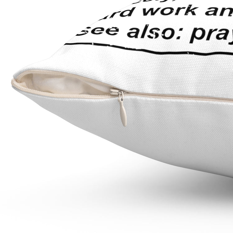 Novelty Christianism Christianity Religious Daddy Parent Spun Polyester Square Pillow