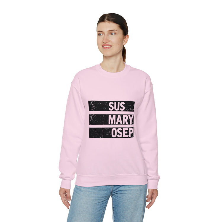 Hilarious SUS MARY OSEP Frustrated Slang Expression Asian Country Crewneck Sweatshirt