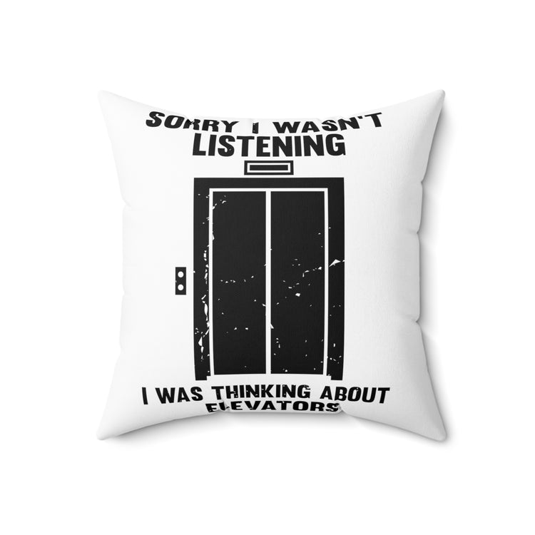 Novelty Machinist Mechanical Architectural Expert Mechanic Spun Polyester Square Pillow