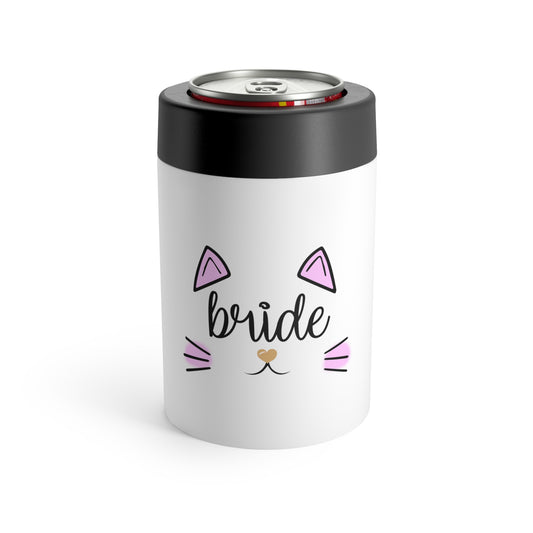 Bride Cat Bachelorette Team Bride Shirt Bridal Party Shower Can Holder