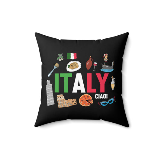 Hilarious Italia Cultural Civilization Nationalism Novelty Society Spun Polyester Square Pillow