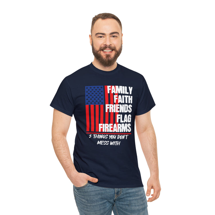 Shirt Vintage Families Faith Friends Servicemen Military Novelty Support Honor Patriotic T-Shirt Unisex Heavy Cotton Tee