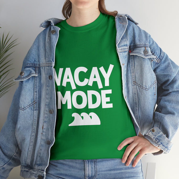 Shirt Funny Vacay Mode Travel Explore Vacation Adventure Companion T-Shirt Unisex Heavy Cotton Tee