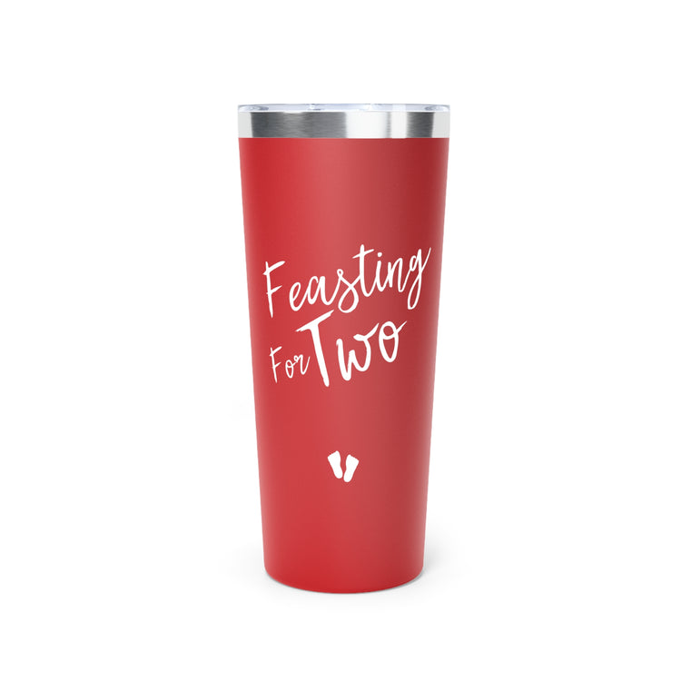 Feasting For Two Tank Top Maternity Clothes Copper Vacuum Insulated Tumbler, 22oz