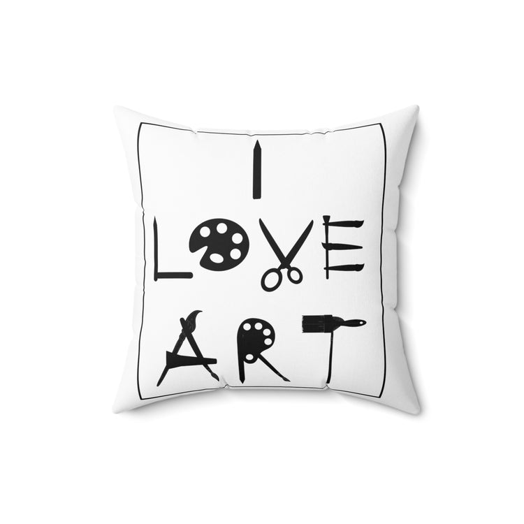 Hilarious Portraiture Sketching Watercolorist Lanndscaping  Portraitist Dauber Artisan Spun Polyester Square Pillow