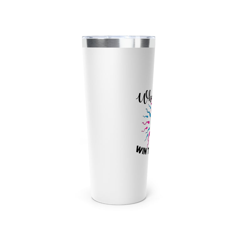 Who Will Win The Race Funny Gender Announcement Insulated Tumbler, 22oz