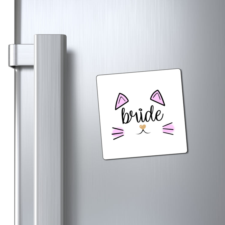 Bride Cat Bachelorette Team Bride Shirt Bridal Party Shower Gift Bridesmaid Shirts Magnets