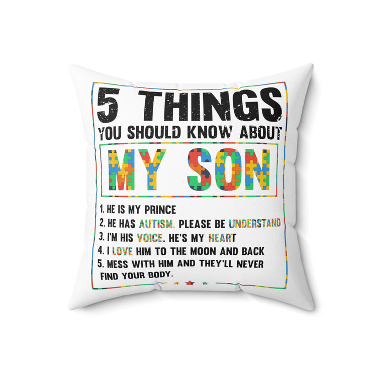 Hilarious Autism Awareness Disorders Sympathy Mutations Syndrome Spun Polyester Square Pillow