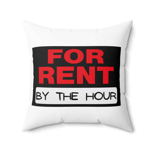 Inspirational Industrious Hustling Uplifting Positive Saying Spun Polyester Square Pillow