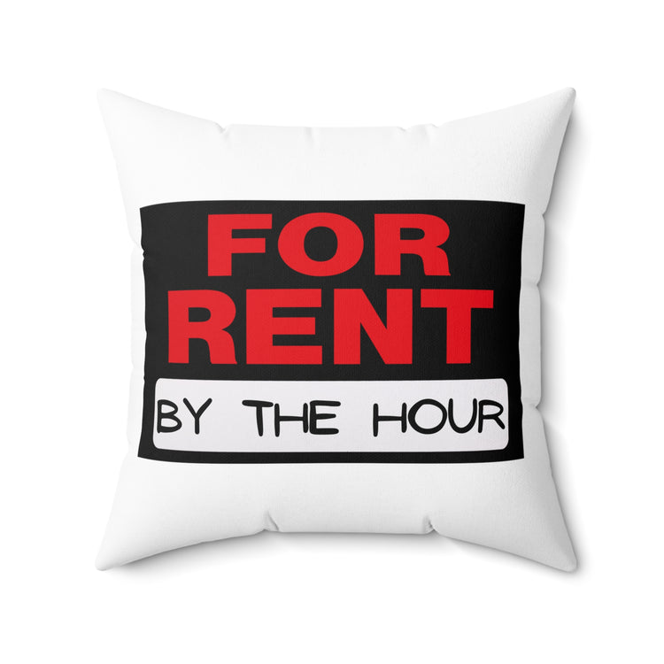 Inspirational Industrious Hustling Uplifting Positive Saying Spun Polyester Square Pillow