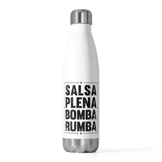 Humorous Dancing Danseuse Merengue Bachata Cumbia Lover Novelty Reggae Boogie Step Choreography Enthusiast 20oz Insulated Bottle