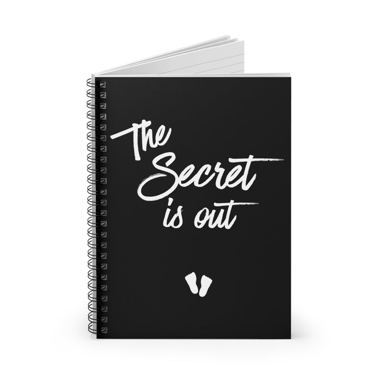 The Secret Is Out Tank Top Maternity Clothes Spiral Notebook - Ruled Line