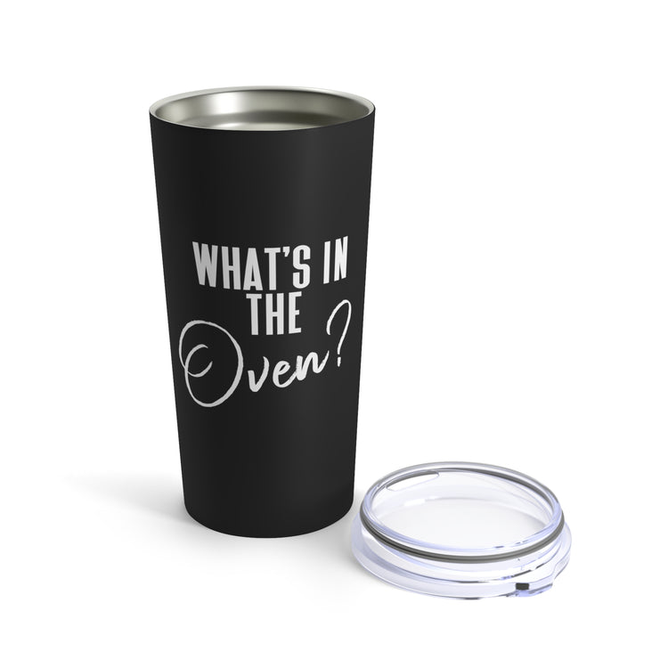 What's In The Oven Future Mom Baby Bump Shirt Tumbler 20oz