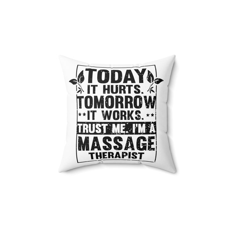 Hilarious Leisure Entertainment Body Relaxation Masseur Reflexologist Massager Spun Polyester Square Pillow