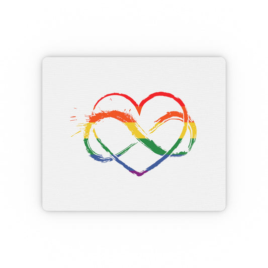 Hilarious Multicolor Hearts Prideful Supporting Graphic Puns Rectangular Mouse Pad