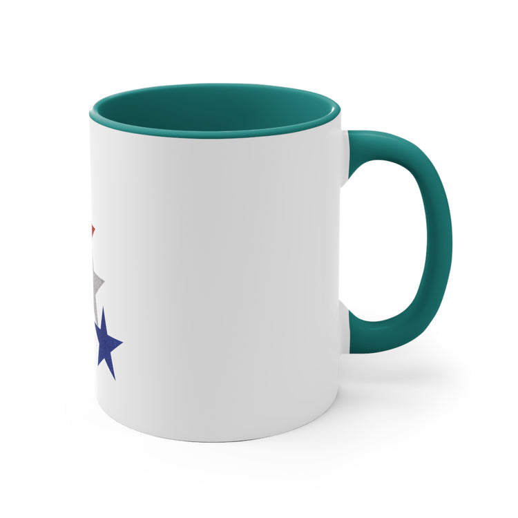 Three Stars Fourth Of July 11oz Accent Mug