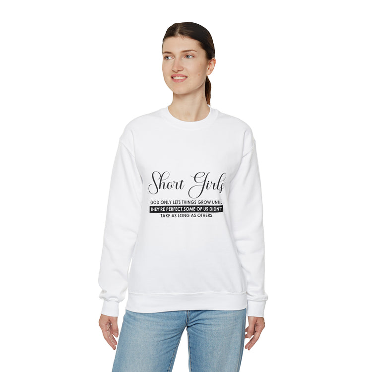 Humorous Short Christians Ladies Shortest Mom Unisex Crewneck Sweatshirt