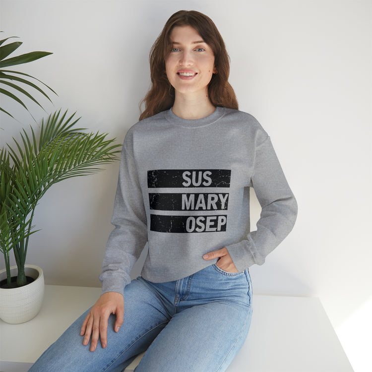 Hilarious SUS MARY OSEP Frustrated Slang Expression Asian Country Crewneck Sweatshirt