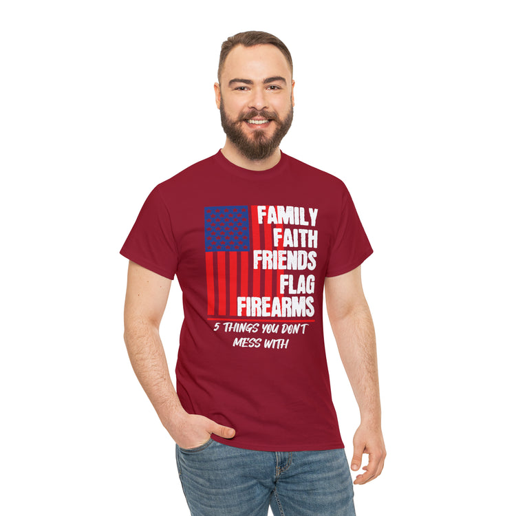 Shirt Vintage Families Faith Friends Servicemen Military Novelty Support Honor Patriotic T-Shirt Unisex Heavy Cotton Tee