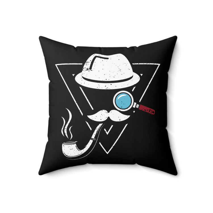 Funny Investigating Reporters Inspectors Humorous Investigators Gag Spun Polyester Square Pillow