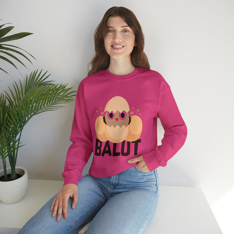 Funny Prideful Filipino Balut Illustration Philippines Balut Unisex Crewneck Sweatshirt