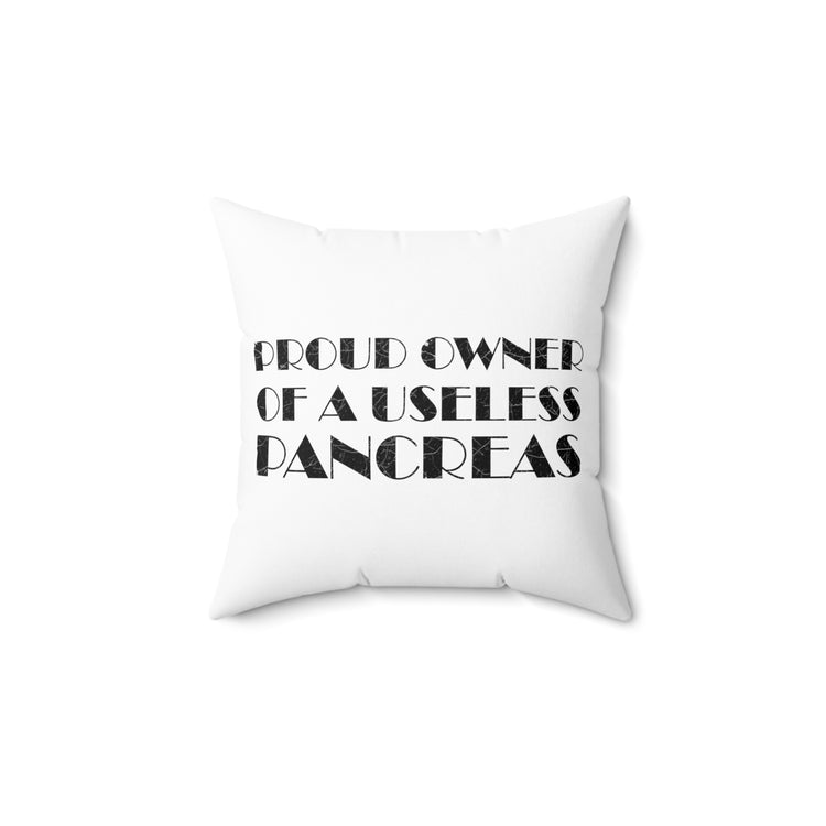 Hilarious Sickness Malignant Disease Pancreas Cognizance Spun Polyester Square Pillow