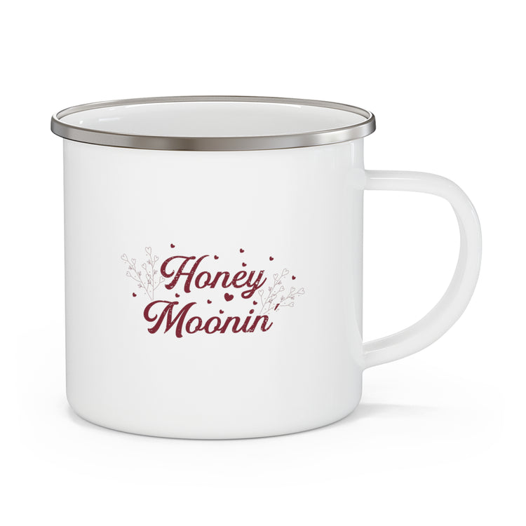 Novelty Honeymoon Newlywed Marriage Nuptials Events Romance Enamel Camping Mug