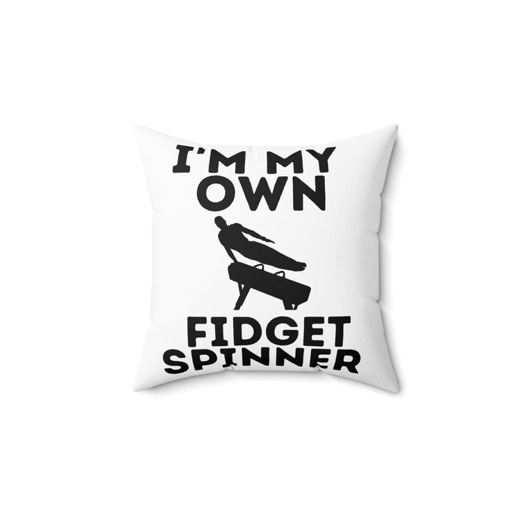 Novelty Gymnast Acrobats Trampolining Acrobatic Acrobatics Spun Polyester Square Pillow