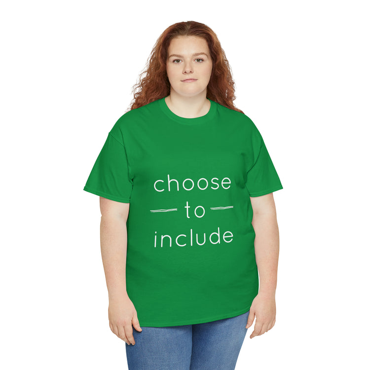 Shirt Funny Choose To Include Autism Neurodiversity Parenting Pride T-Shirt Unisex Heavy Cotton Tee