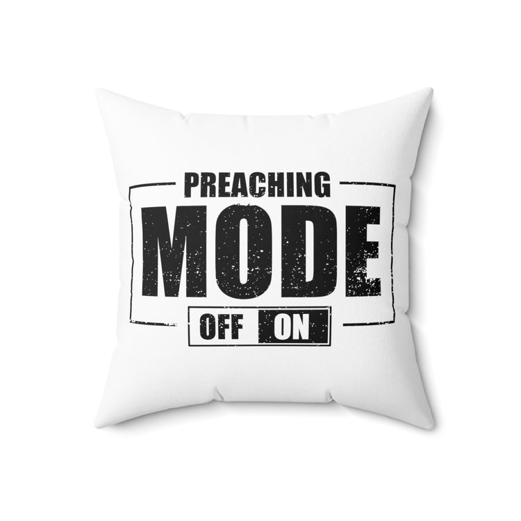 Hilarious Clergyman Cleric Religious Worship Enthusiast Spun Polyester Square Pillow