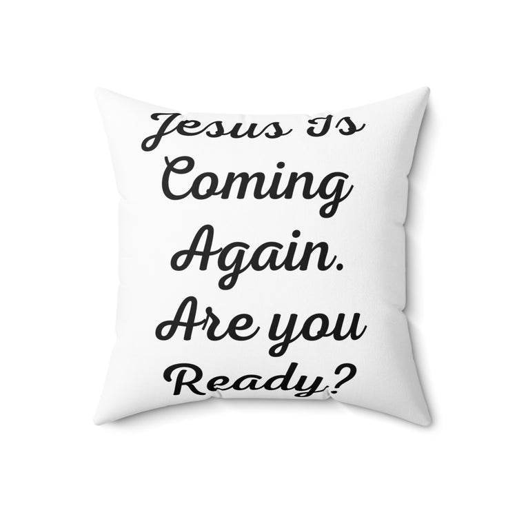 Humorous Enthrone Priesthood Catholic Church Pastor Spun Polyester Square Pillow