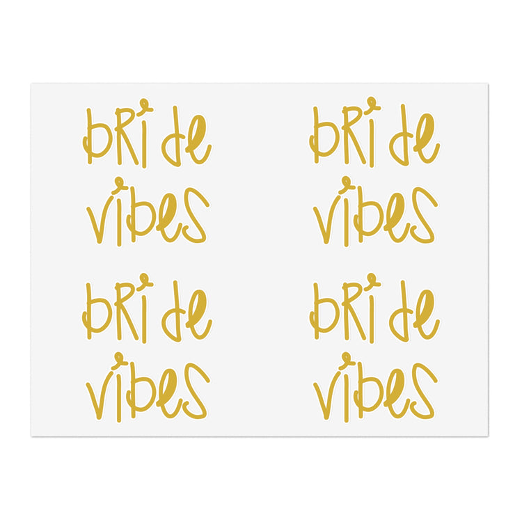 Bride Vibes Bachelorette Party Bridal Shower Gift Sticker Sheets