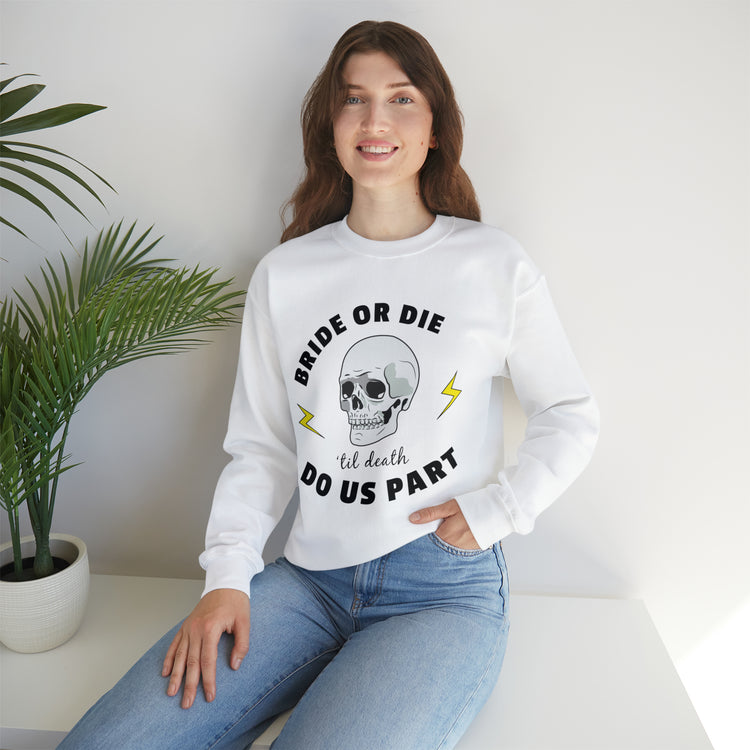 Funny Bride Engagement Pledges Festivals Sarcastic Unisex Crewneck Sweatshirt