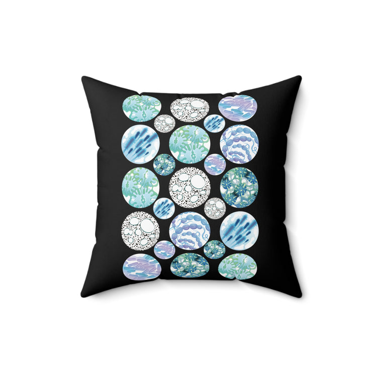 Novelty Microbiology Bacteriology Experts Cute Microorganisms Spun Polyester Square Pillow