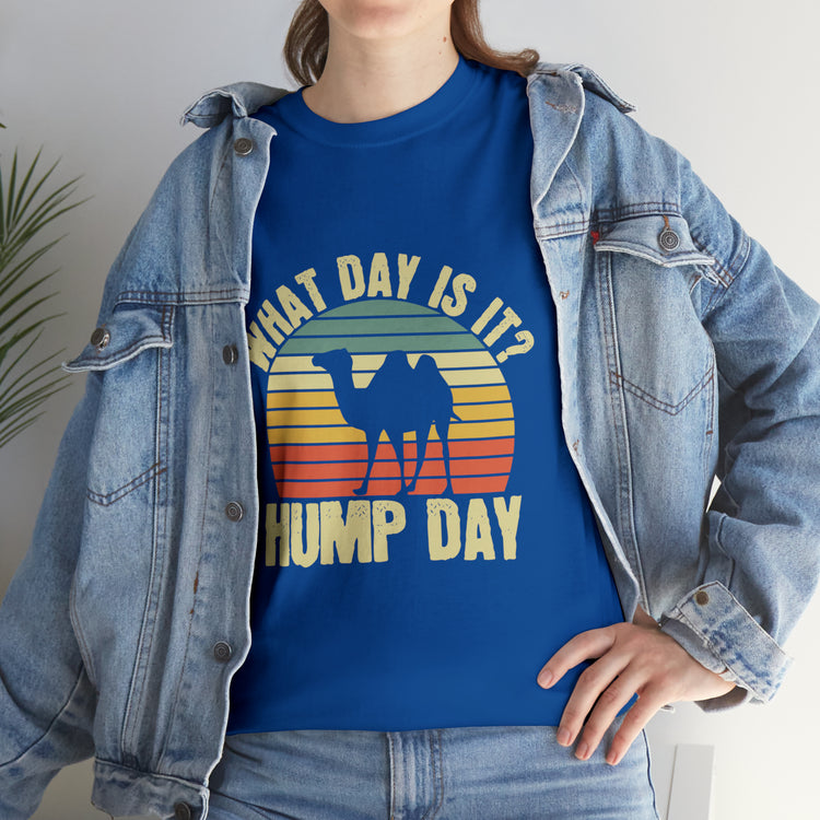 Shirt Funny Vintage Is It Hump Day Week Of Labour Memorable Graphic Nostalgic Classic T-Shirt Unisex Heavy Cotton Tee