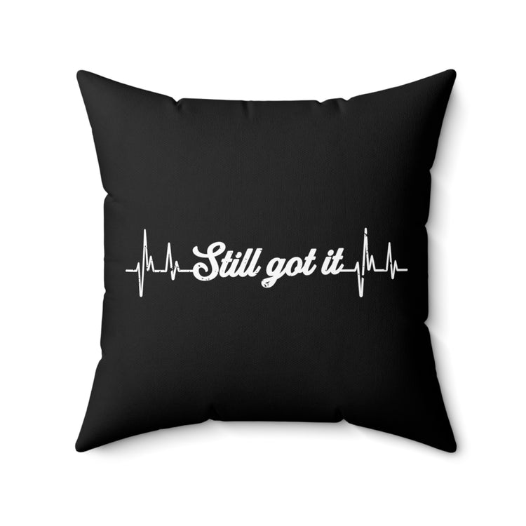 Hilarious Recovering Heartbeats Relieved Statements Humorous Recuperating Spun Polyester Square Pillow