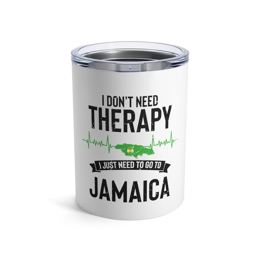 Novelty Jamaica Heartbeat Leisure Lover Getaway Enthusiast Devotee Tumbler 10oz