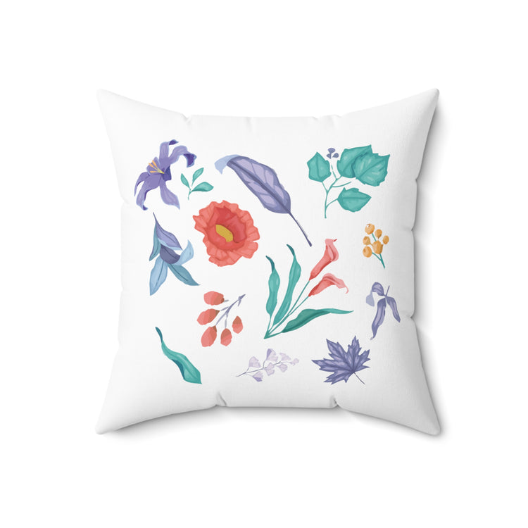 Humorous Gardening Devotees Sarcastic Vintage Novelty Floristry Spun Polyester Square Pillow