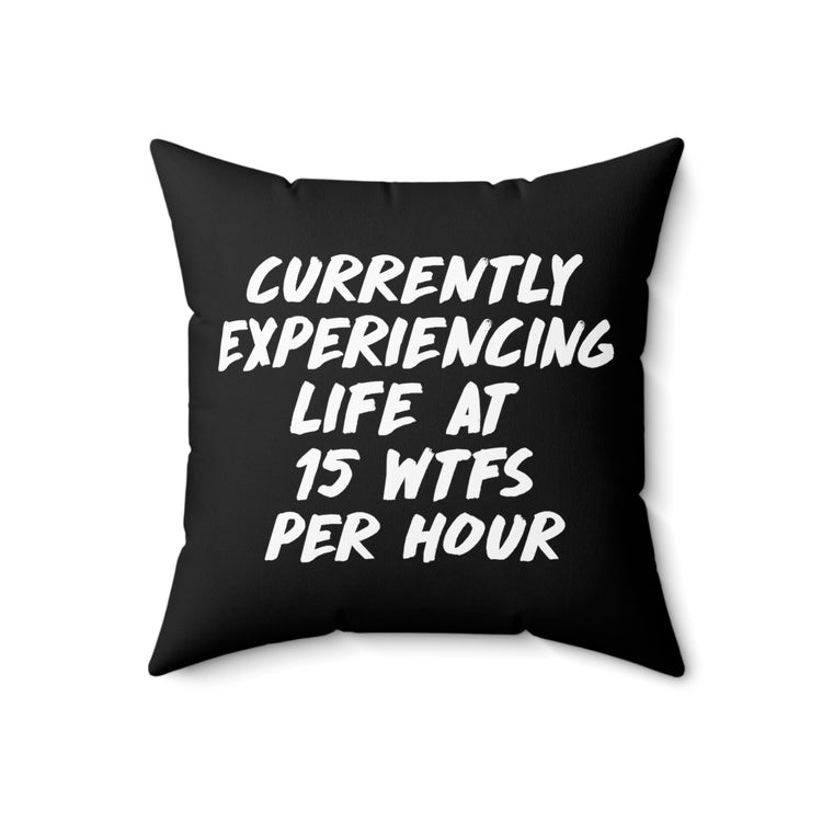 Humorous Sarcastic Introverts Challenges Introverted Struggles Spun Polyester Square Pillow