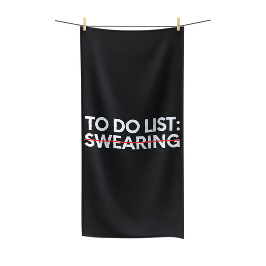 Sarcastic Saying To Do List On Swearing Women Men Sarcasm Novelty Christmas Sarcastic To Do List Swearing Polycotton Towel