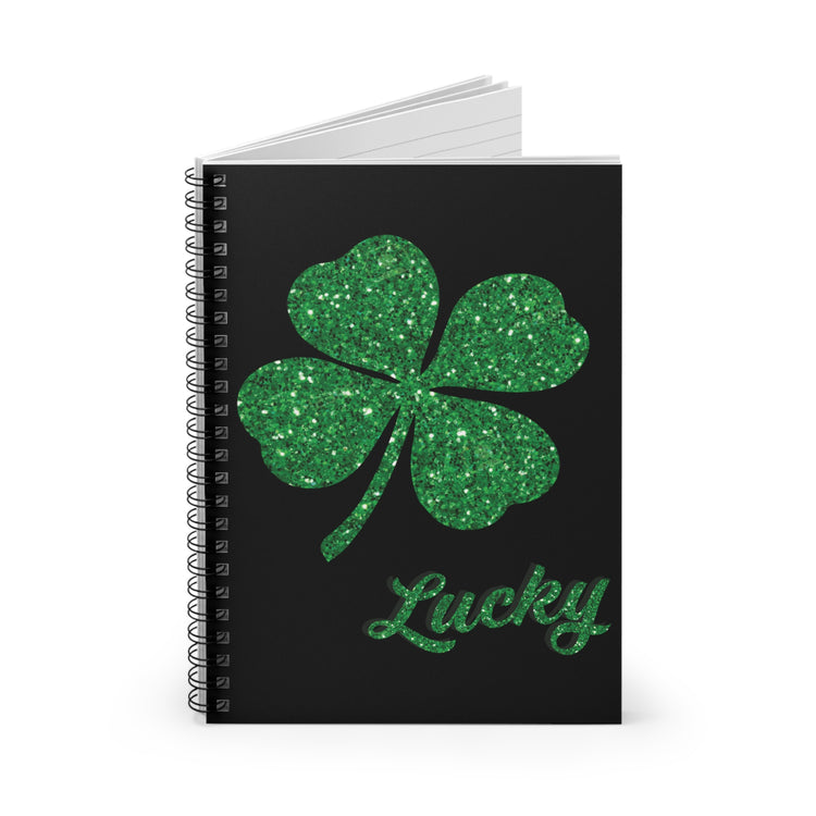 lucky shamrock Spiral Notebook - Ruled Line