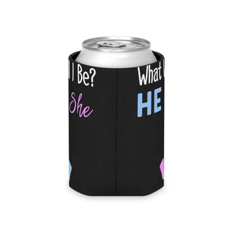 What Will I Be He or She Gender Reveal Can Cooler