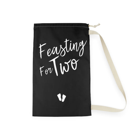 Feasting For Two Tank Top Maternity Clothes Laundry Bag