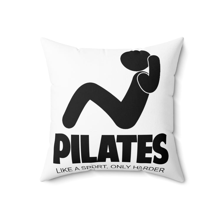 Humorous Yoga Teacher Appreciation  Gift Funny Sometimes I'm Off On A Pilates Spun Polyester Square Pillow